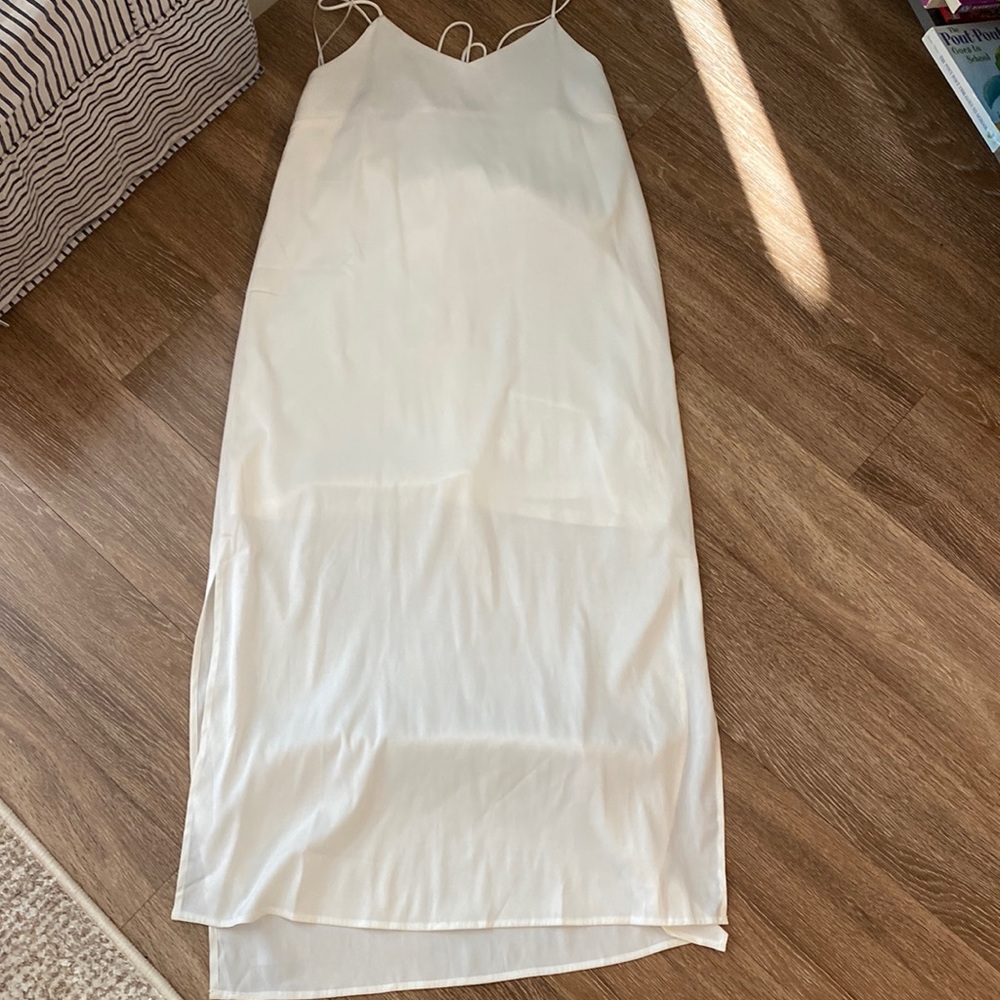 NWT mod ref white slip dress
